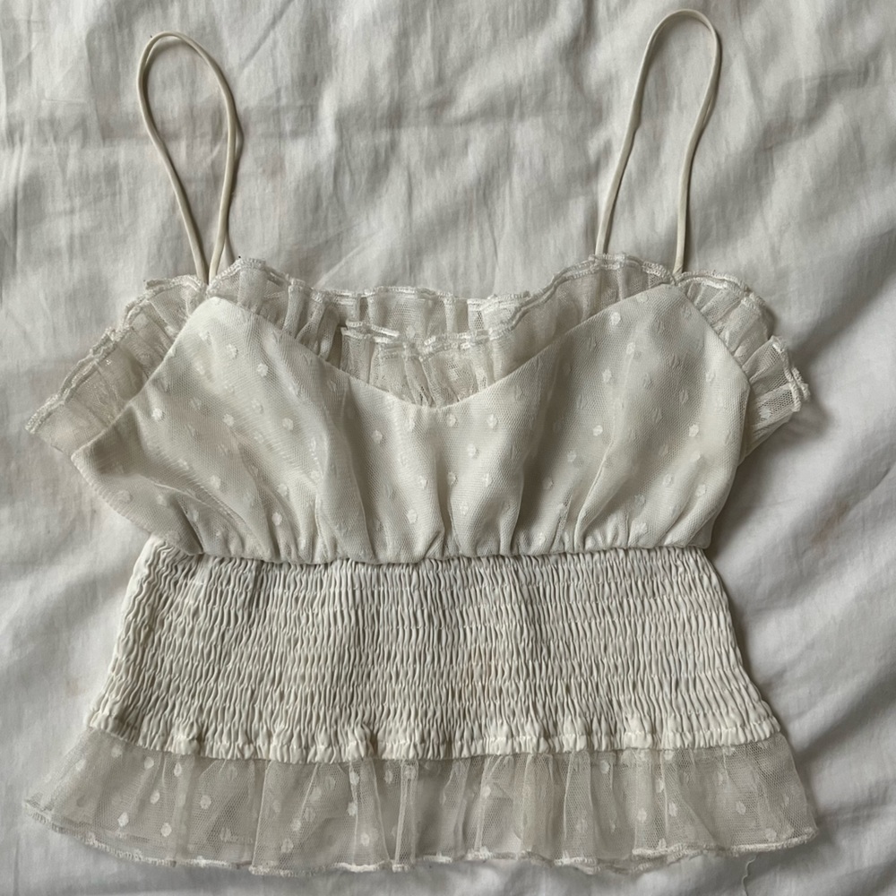 Etophe Studios White Cropped Top